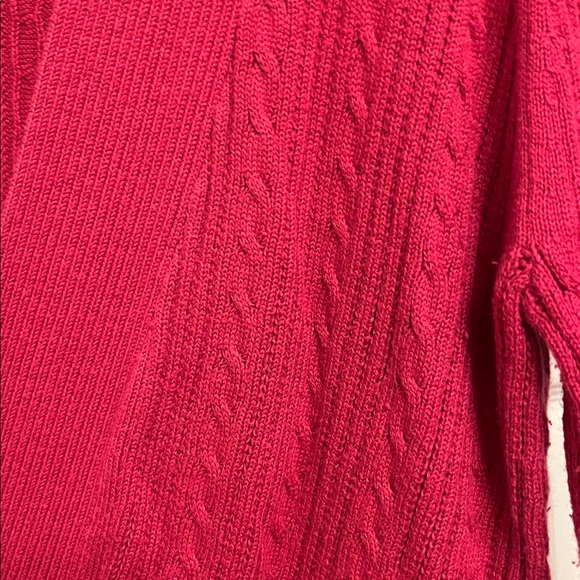 Laura Scott Vibrant Fushia Open Front Cardigan with pockets - Picture 4 of 4